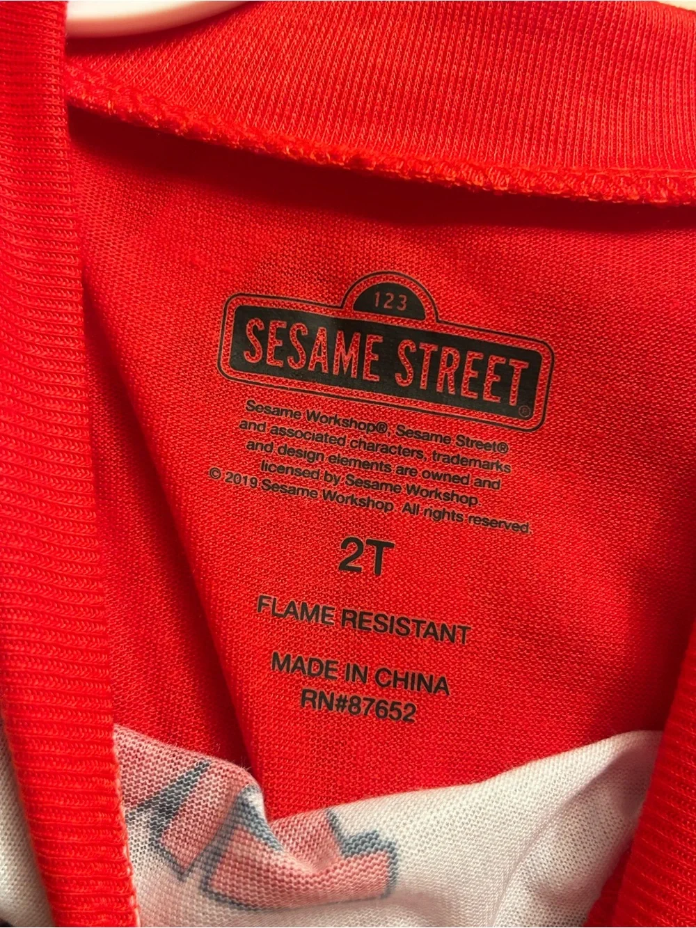 NWT-Toddler Boys Sesame Street Red White Blue Cookie Monster 3- Piece Pajama Set